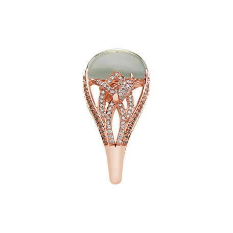 Prsten s ametystem a diamanty Fascinating Ladyship