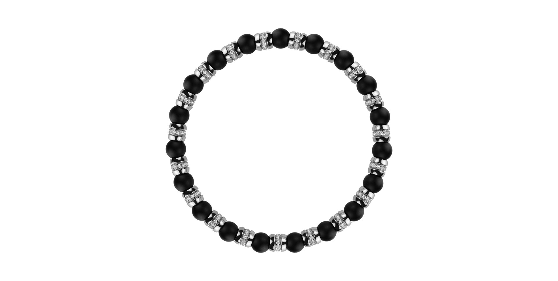 Náramek s diamanty a acháty Essential Shine