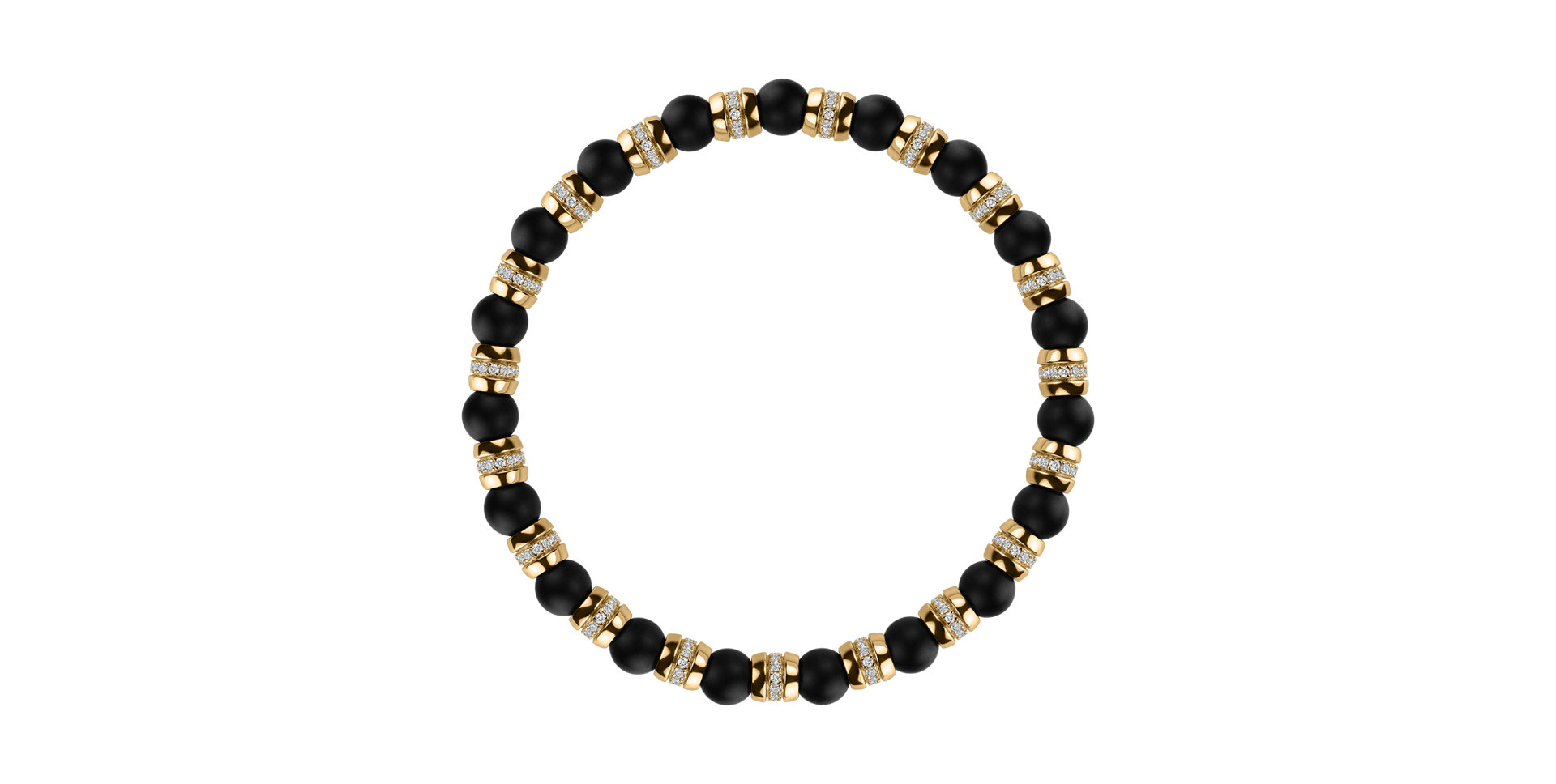 Náramek s diamanty a acháty Essential Shine