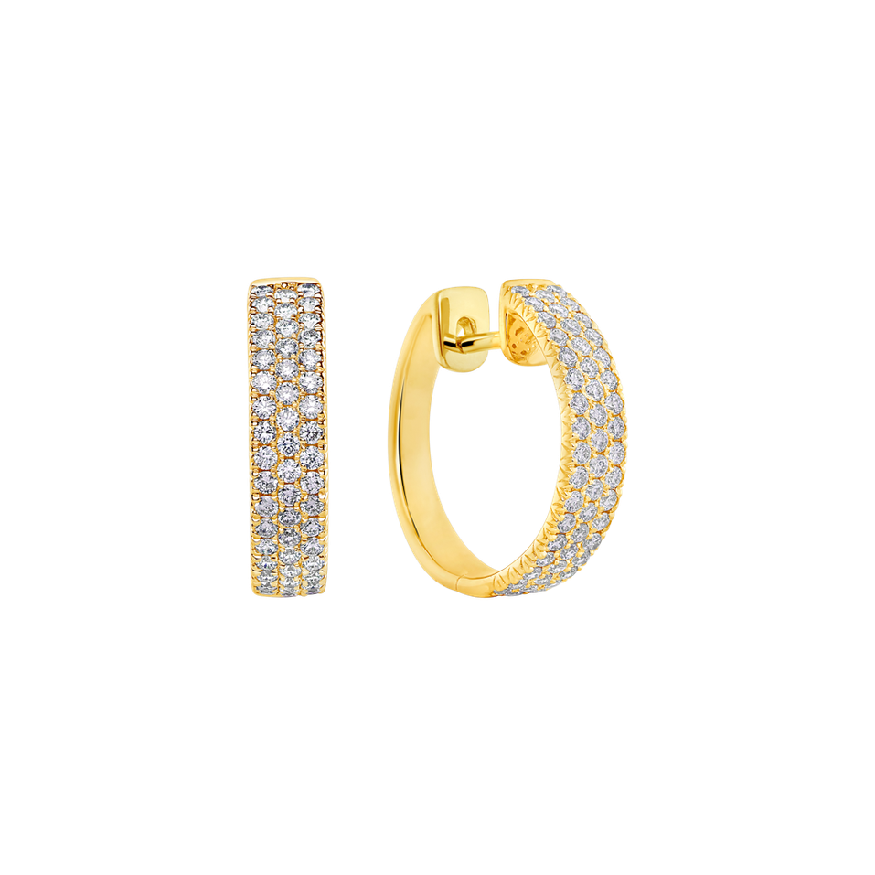 Náušnice s diamanty Seraph Waterfall