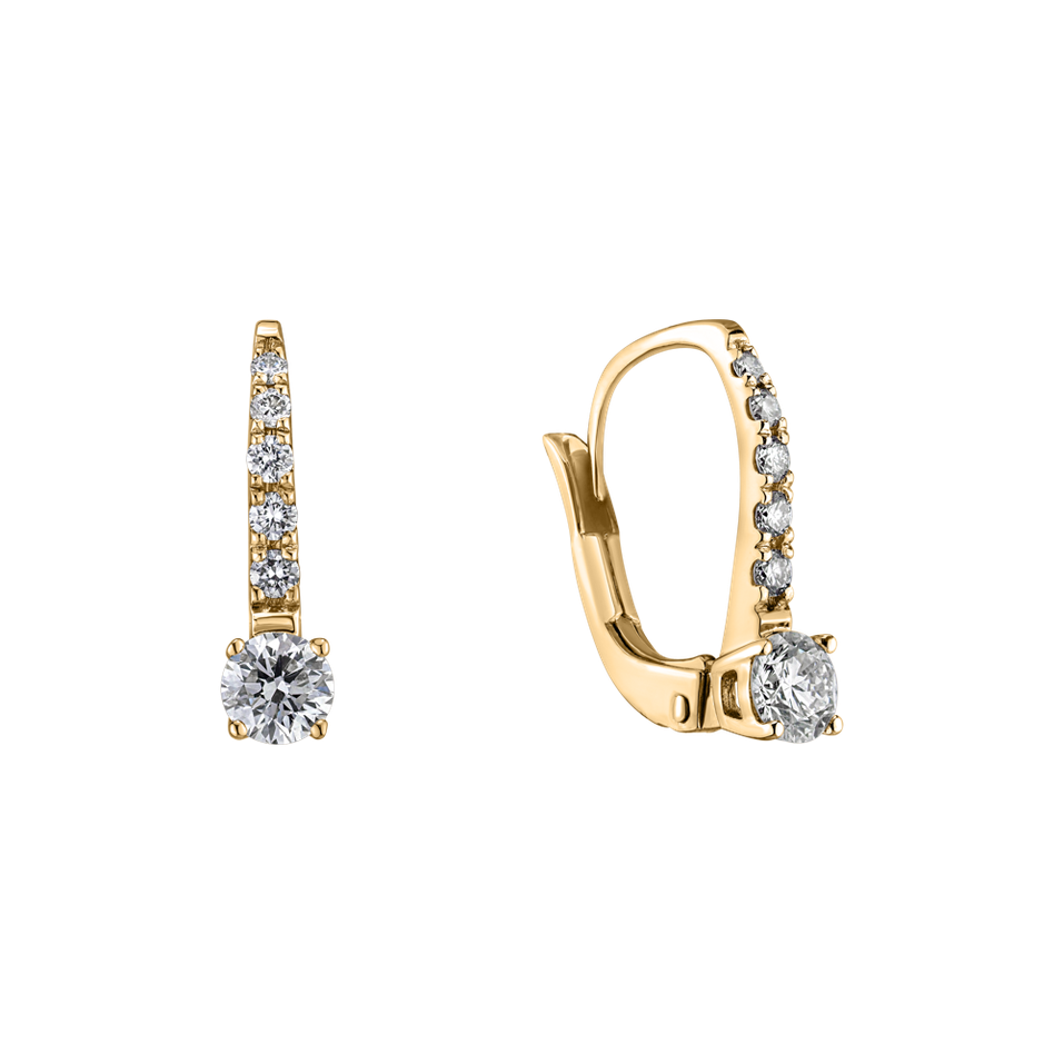 Náušnice s diamanty Fairytale Gentility