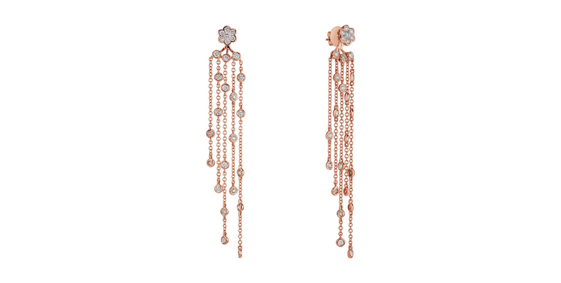 Náušnice s diamanty Kismet