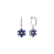 Náušnice s diamanty a safíry Shinning Bloom3