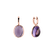 Náušnice s ametystem Miracle Cosmos3