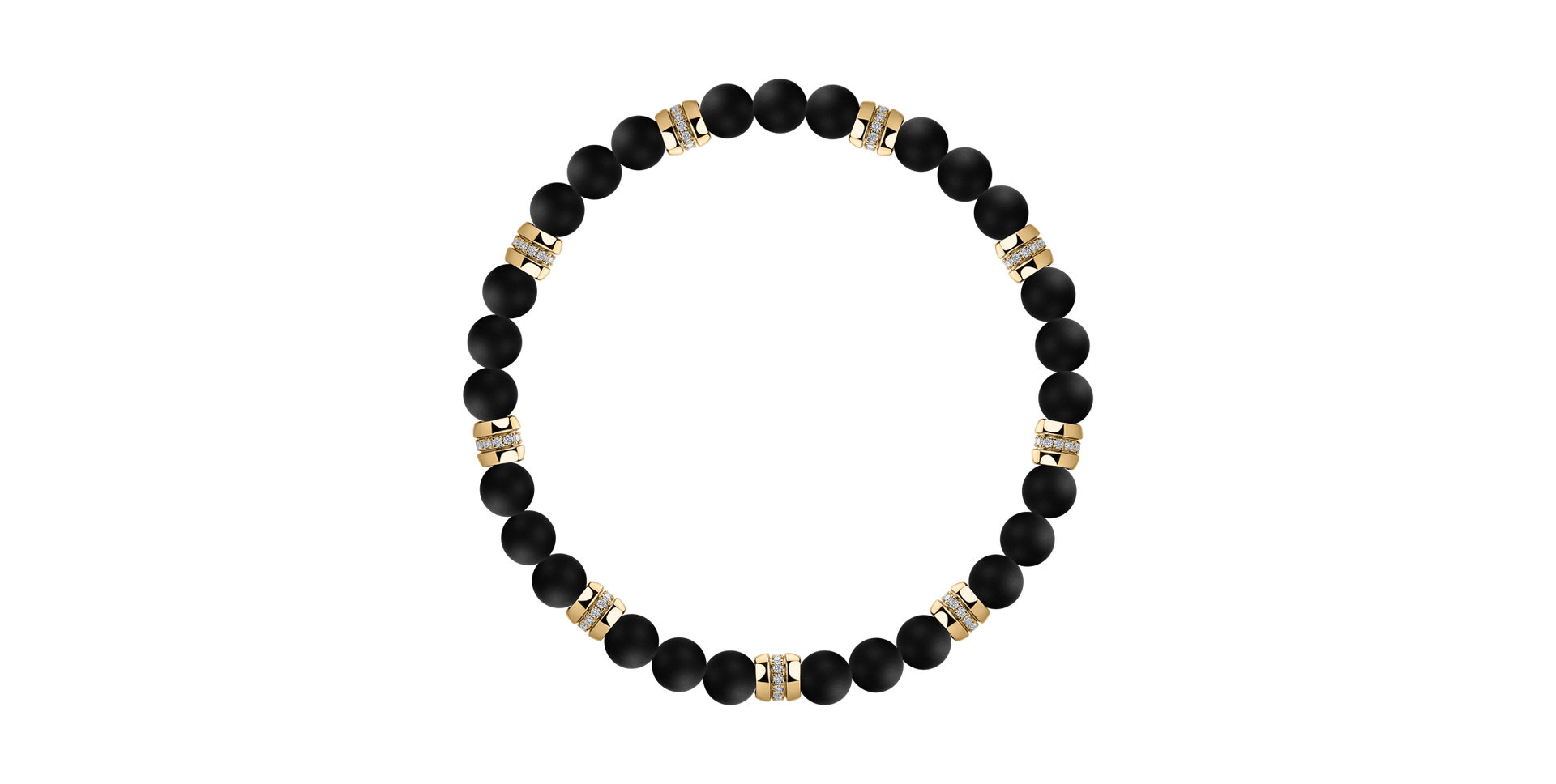 Náramek s diamanty a acháty Neverending Style