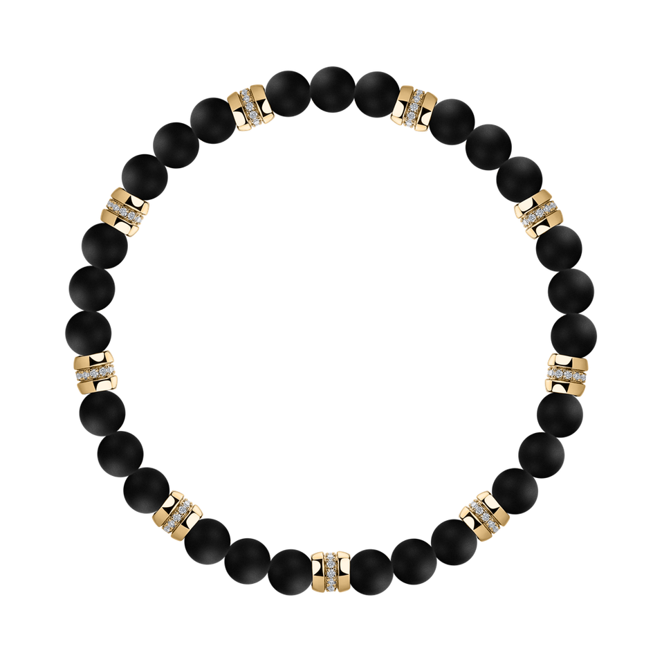 Náramek s diamanty a acháty Neverending Style