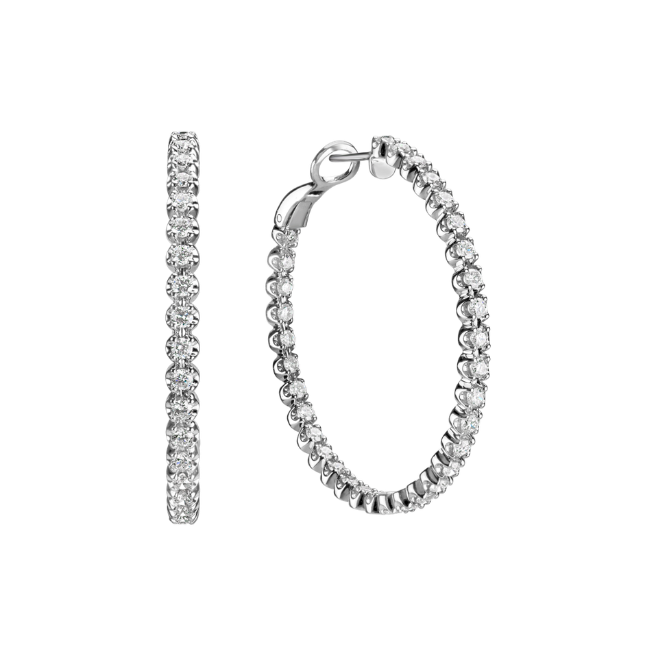 Náušnice s diamanty Glossy Tears