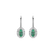 Náušnice s diamanty a smaragdem Princess4