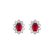 Náušnice s rubínem a diamanty Princess Joy5