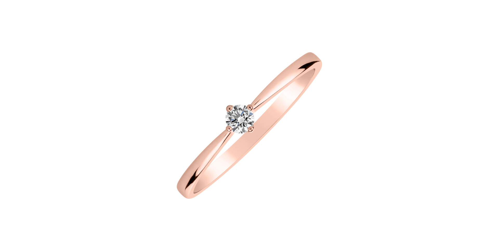 Prsten s diamantem Love Glow