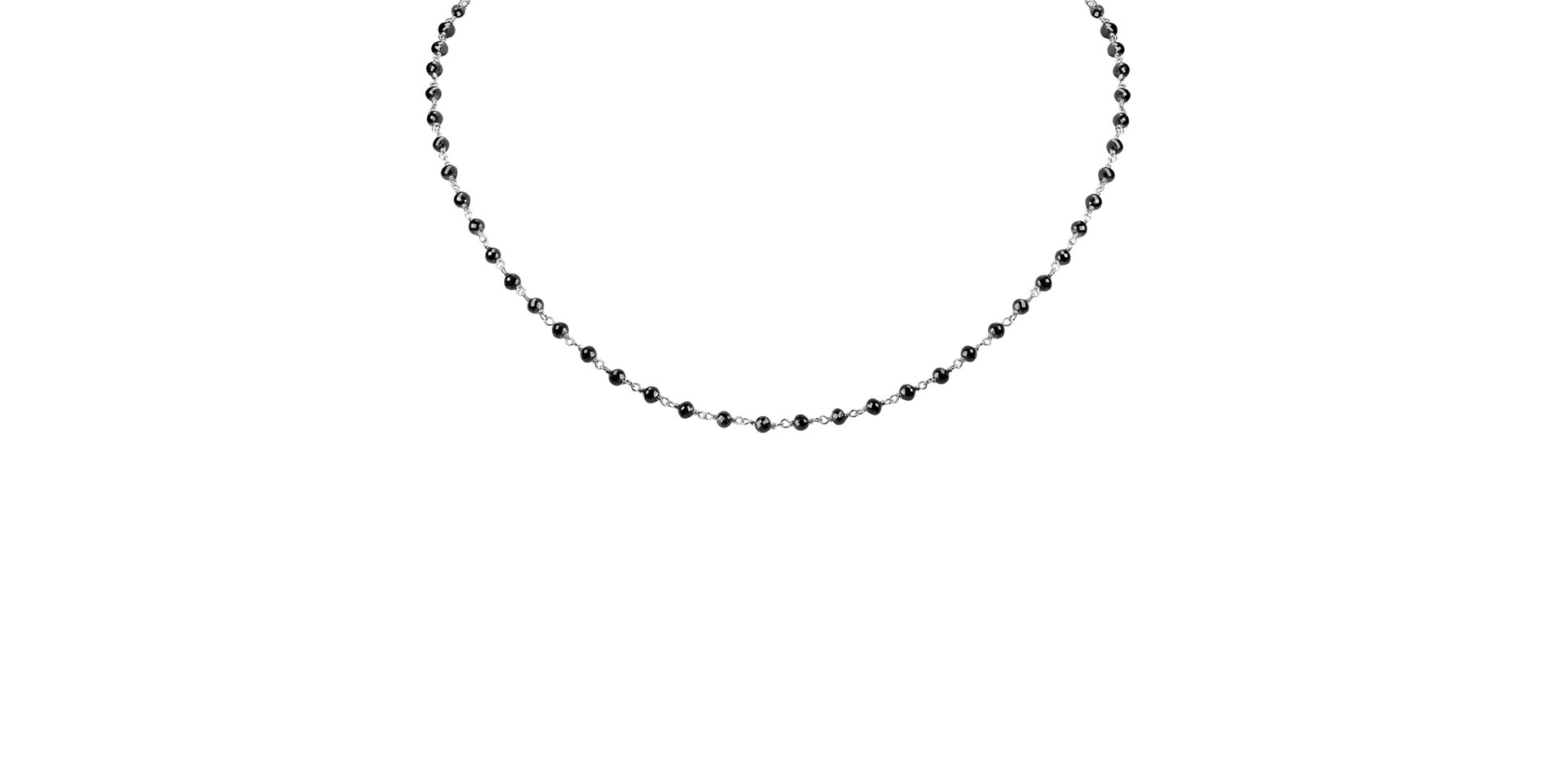 Náhrdelník s černými diamanty Dark Melody