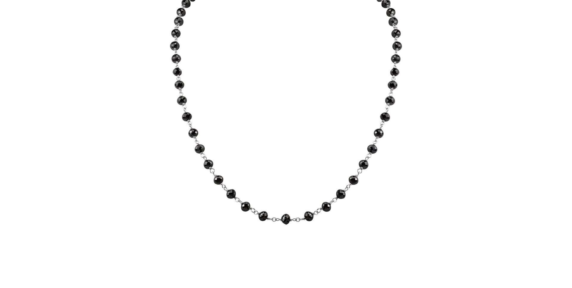 Náhrdelník s černými diamanty Dark Melody