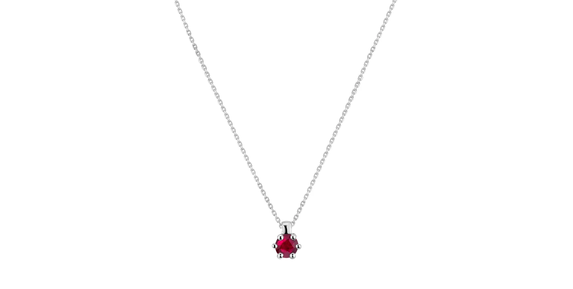 Náhrdelník s rubínem Eternal Drop