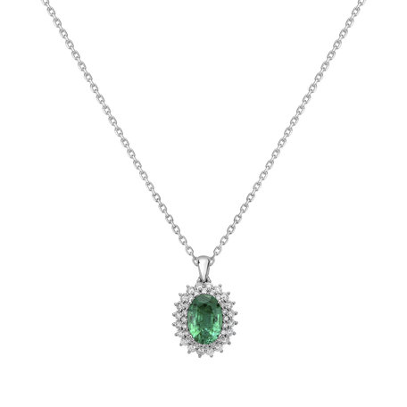 Přívěs se smaragdem a diamanty Princess Hope