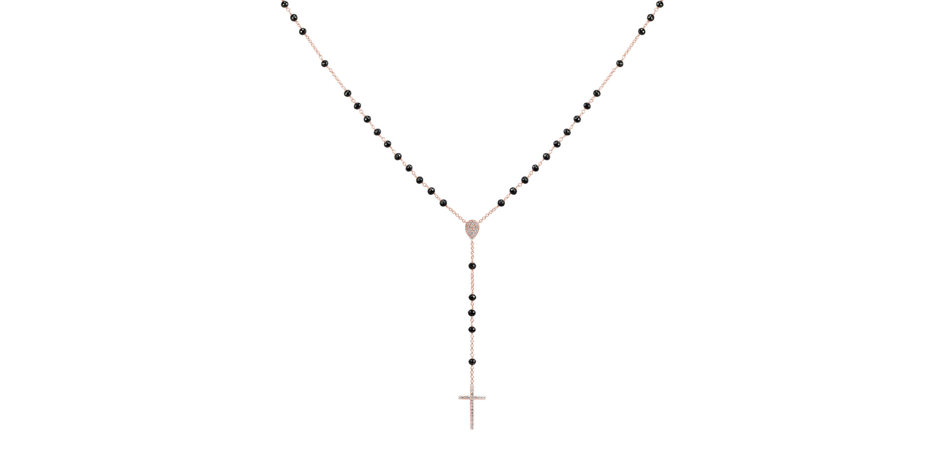 Nárdelník s diamanty Elegant Cross