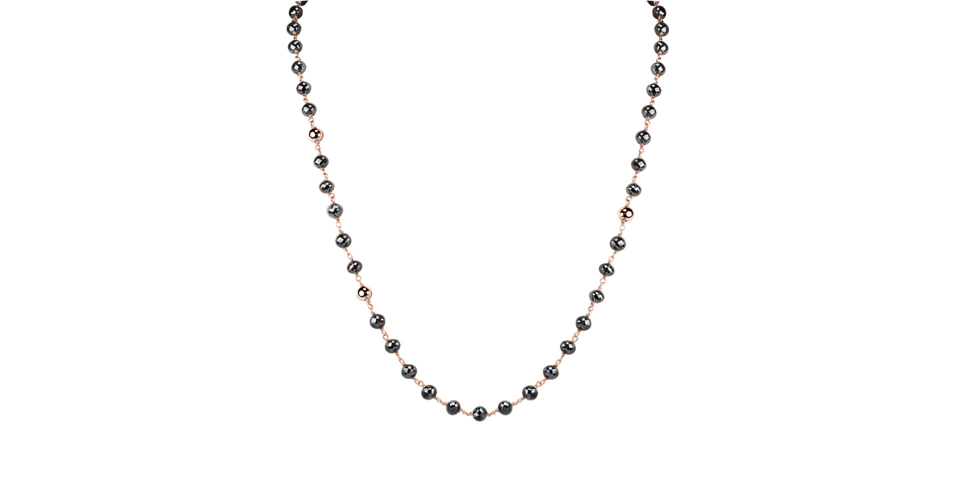 Náhrdelník s černými diamanty Darkness Sorrow