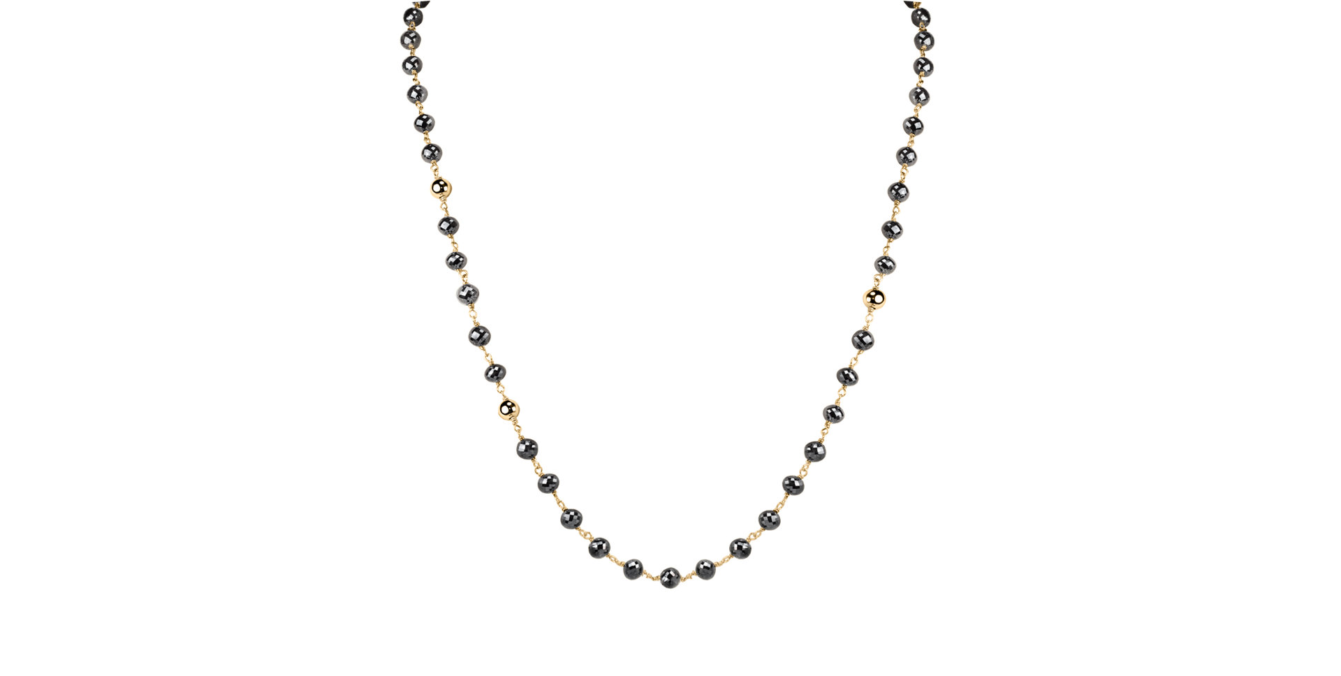 Náhrdelník s černými diamanty Darkness Sorrow