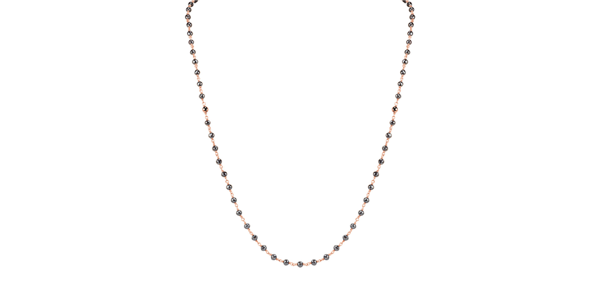 Náhrdelník s černými diamanty Darkness Sorrow