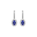 Náušnice s tanzanitem a diamanty Princess Sparkle5