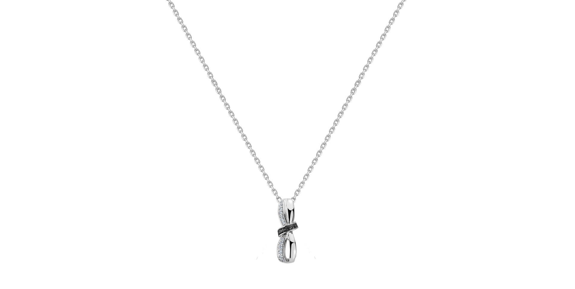 Náhrdelník s diamanty Tempting Ribbon