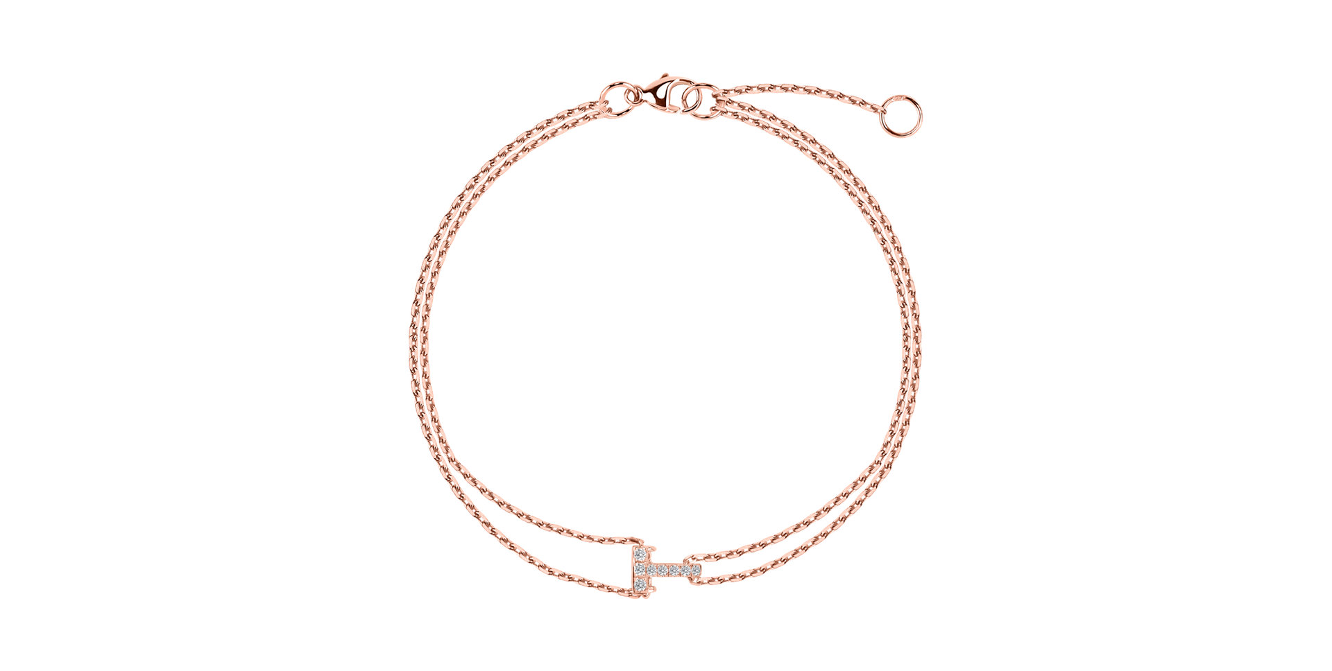 Náramek s diamanty Magic Letter