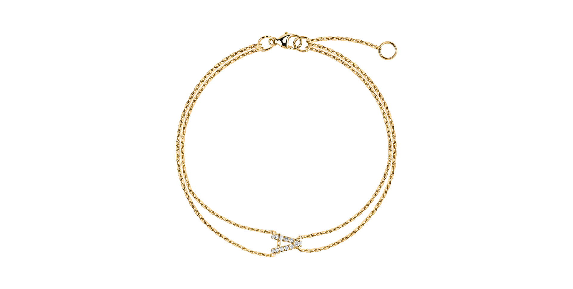 Náramek s diamanty Magic Letter