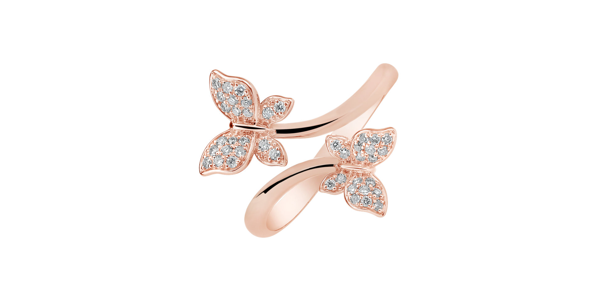 Prsten s diamanty Dancing Wings