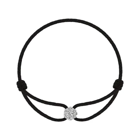 Náramek 14kt bílé zlato s diamantem Stormy Light