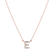Náhrdelník 14kt růžové zlato s diamantem Shiny Alphabet4