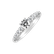 Prsten 14kt bílé zlato s diamantem Morelli4