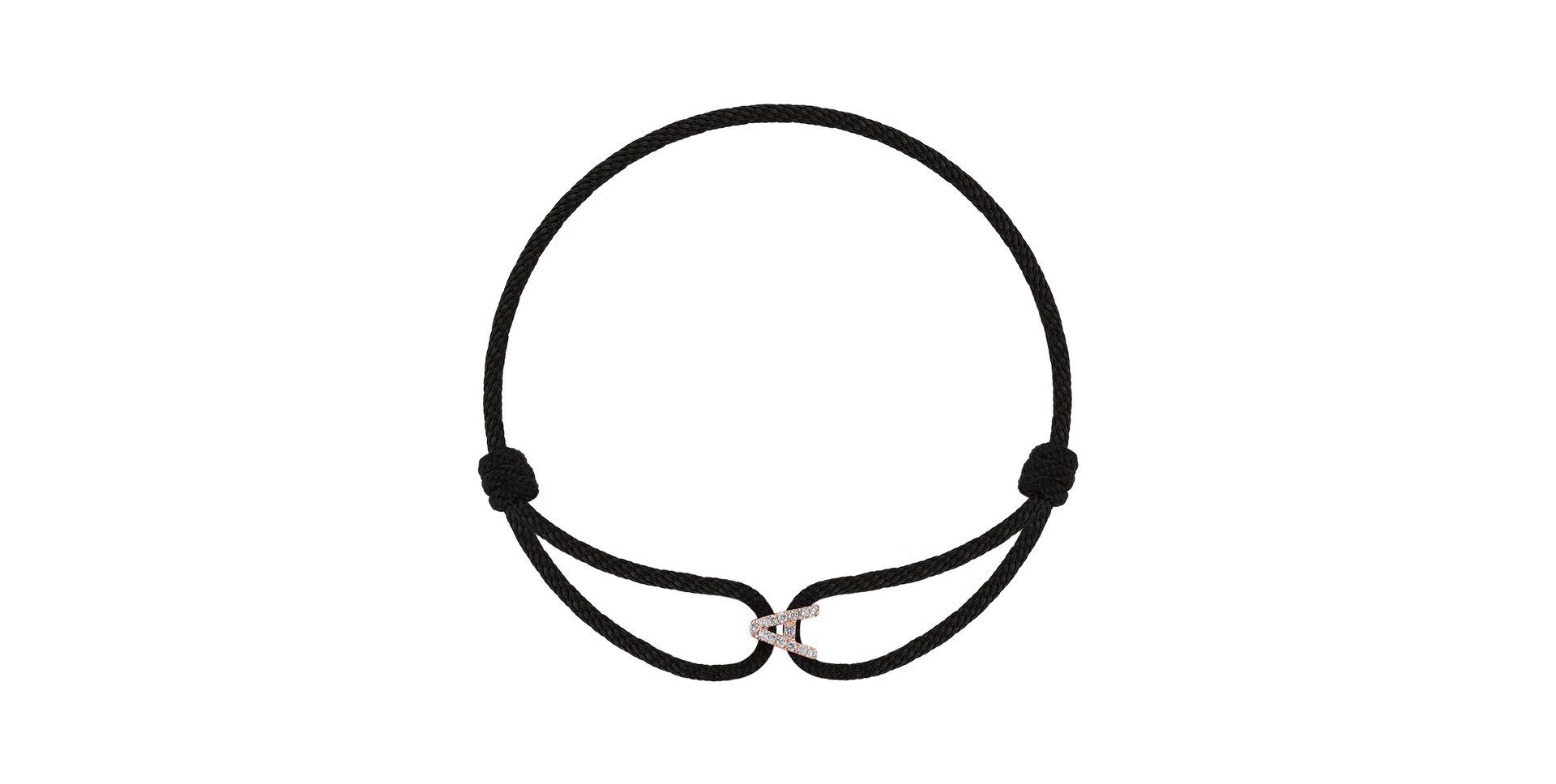 Náramek s diamanty Alphabet Delight