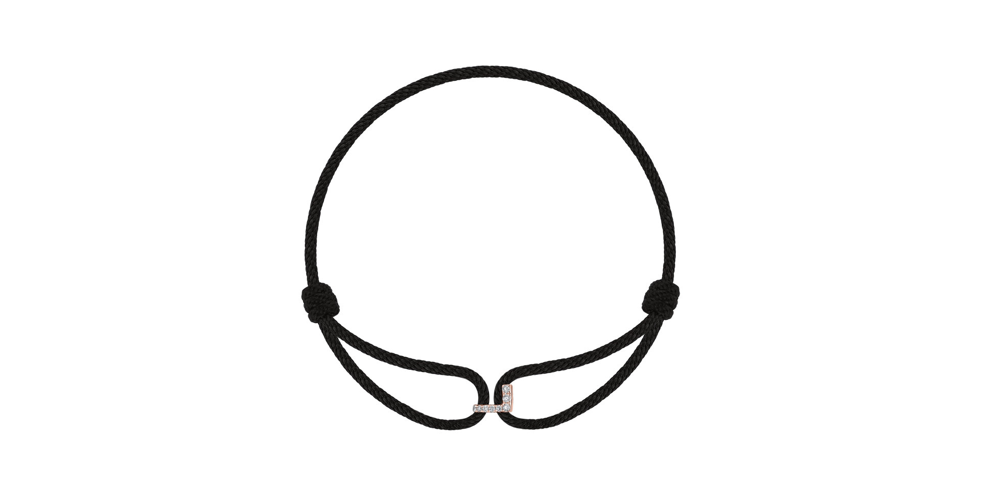 Náramek s diamanty Alphabeth Delight