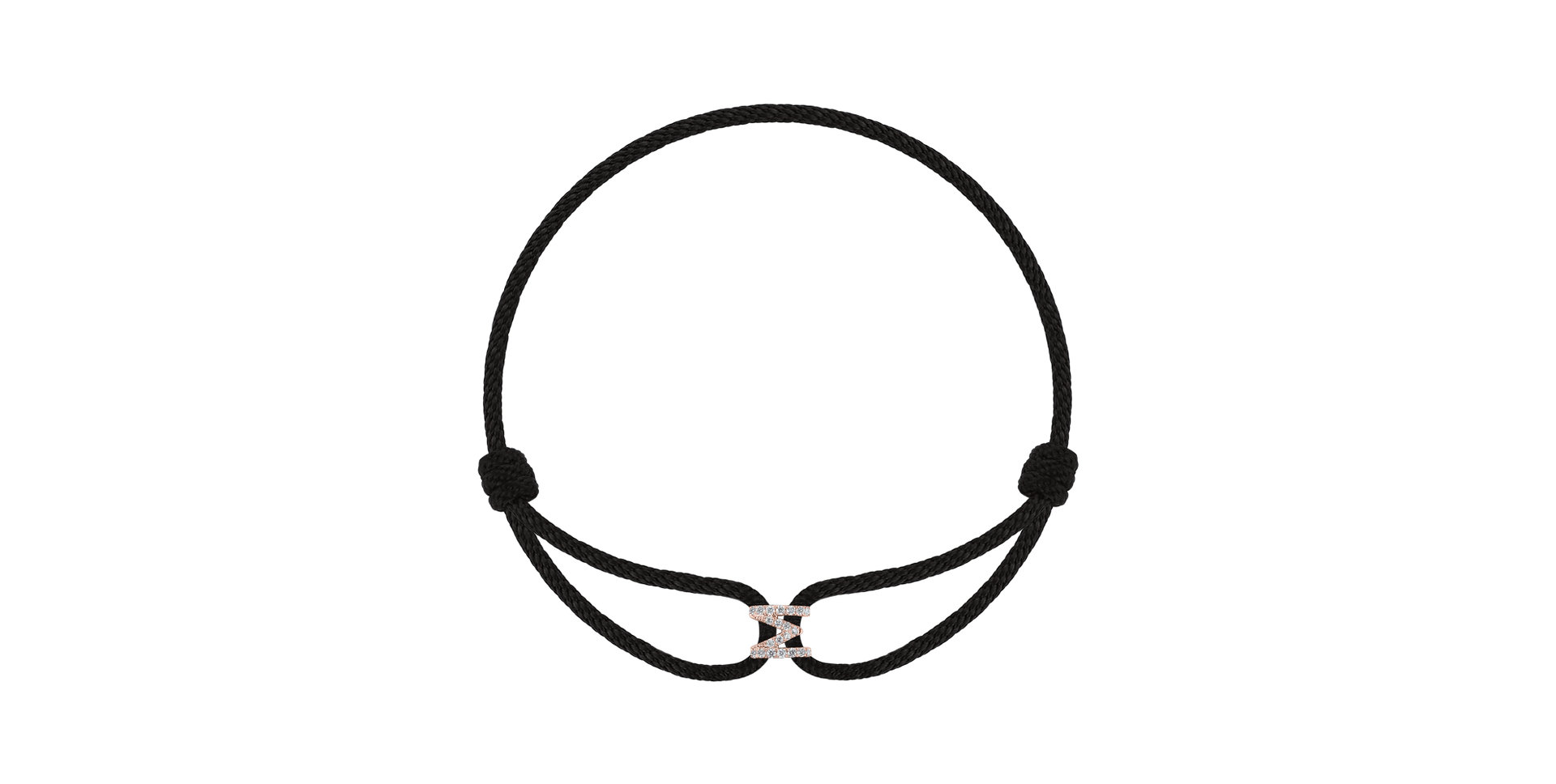 Náramek s diamanty Alphabet Delight