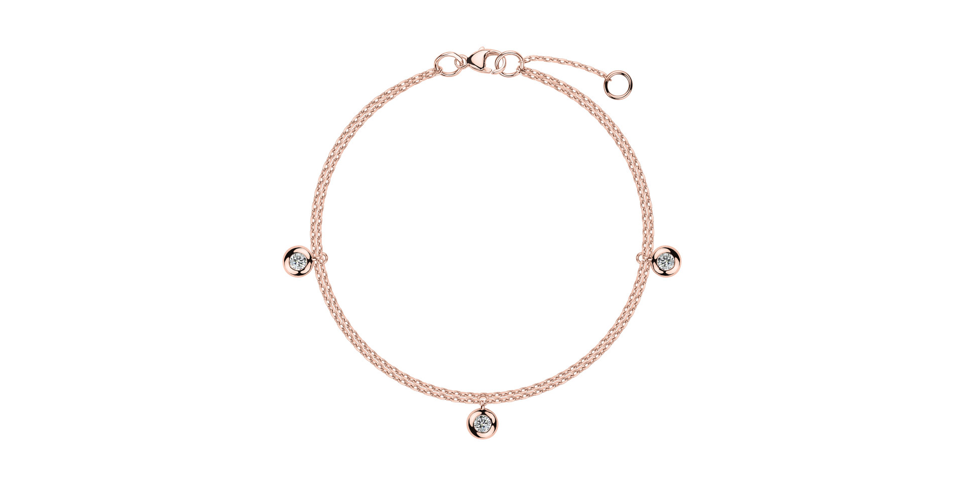 Náramek s diamanty Delouise