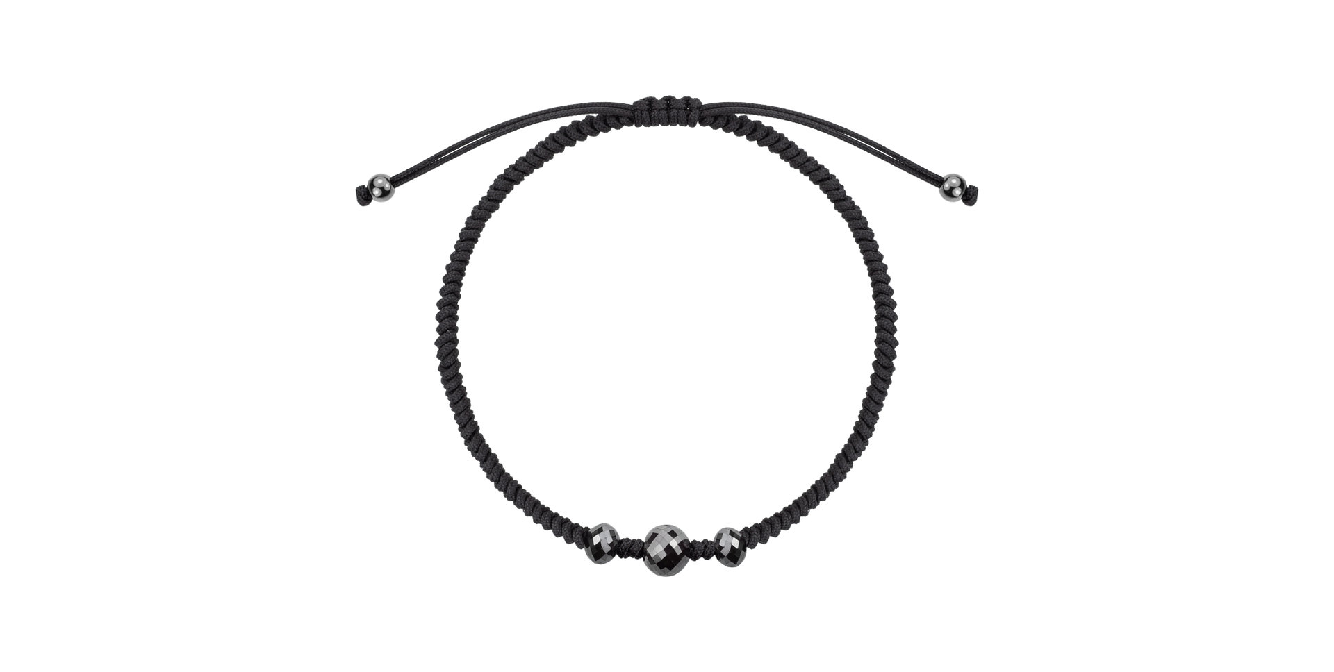 Náramek s černými diamanty Phantom