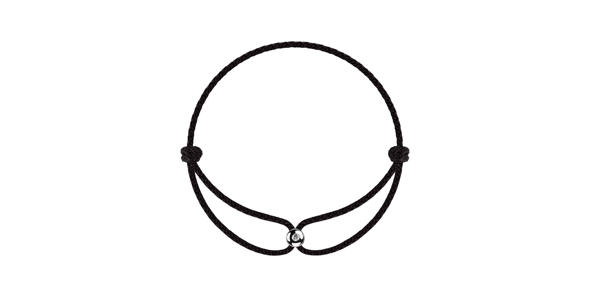 Diamantový náramek se šňůrkou Tandessi