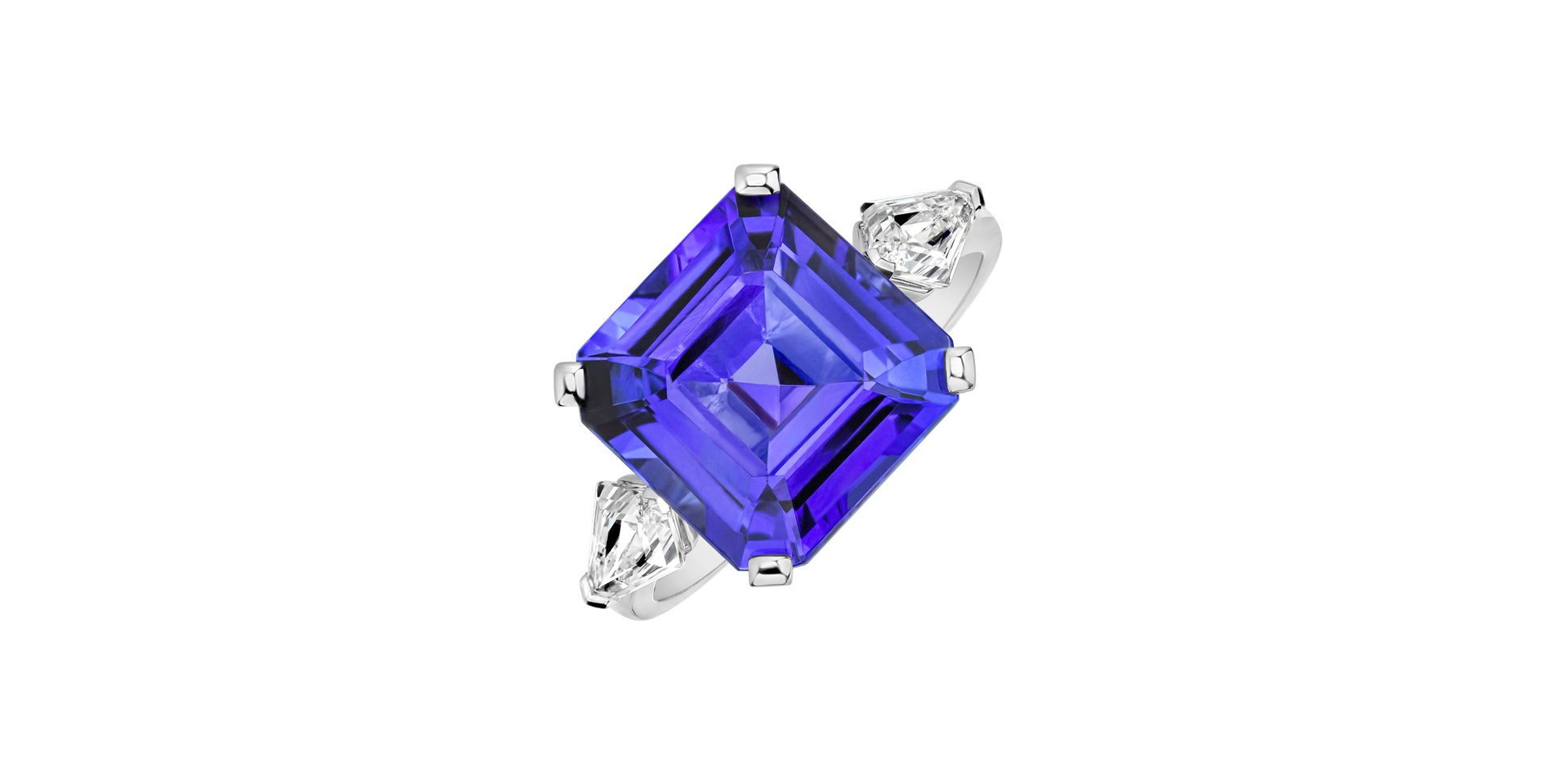 Prsten s tanzanitem a diamanty Electric Blue