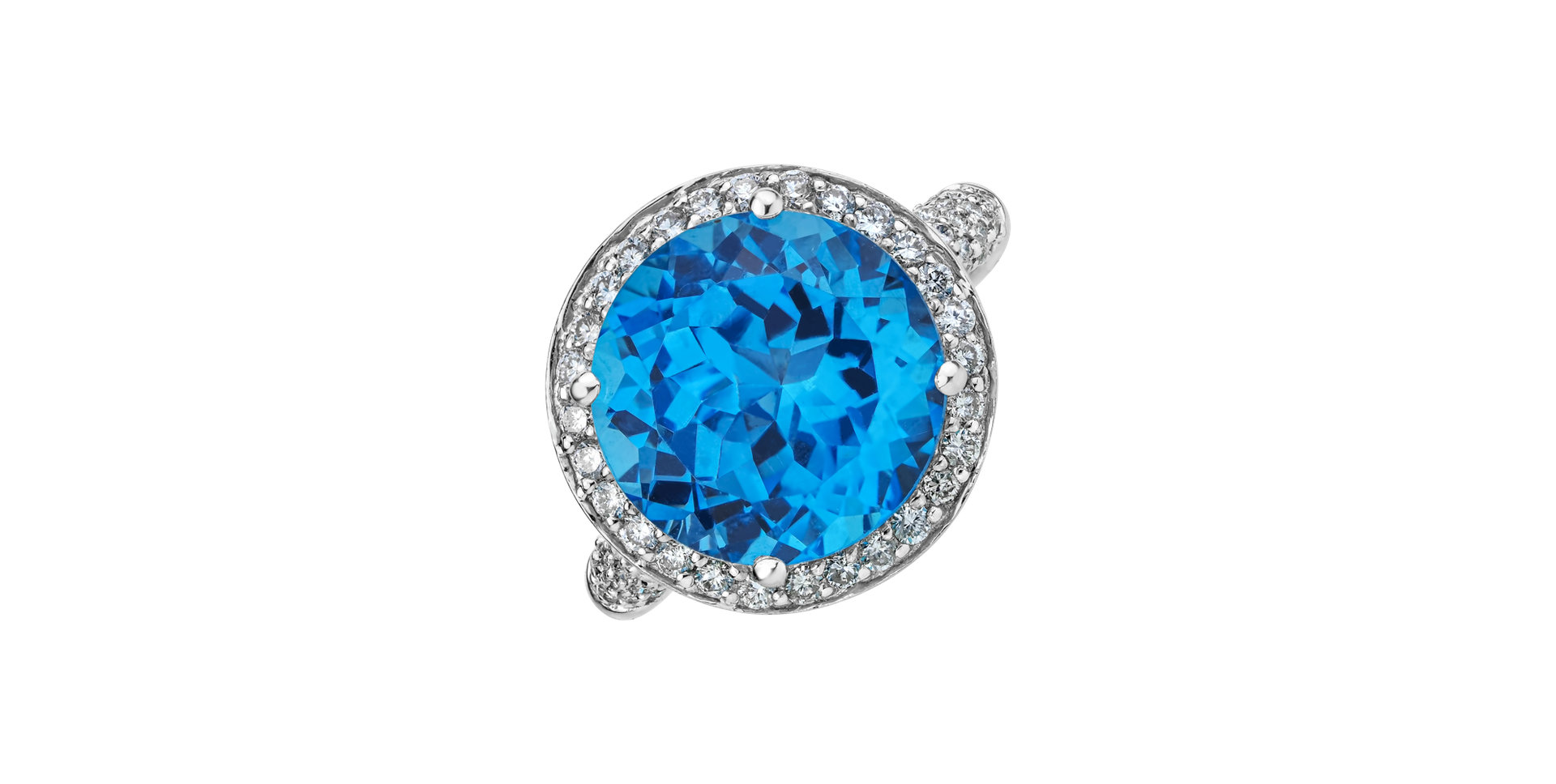 Prsten s topazem a diamanty The Depth