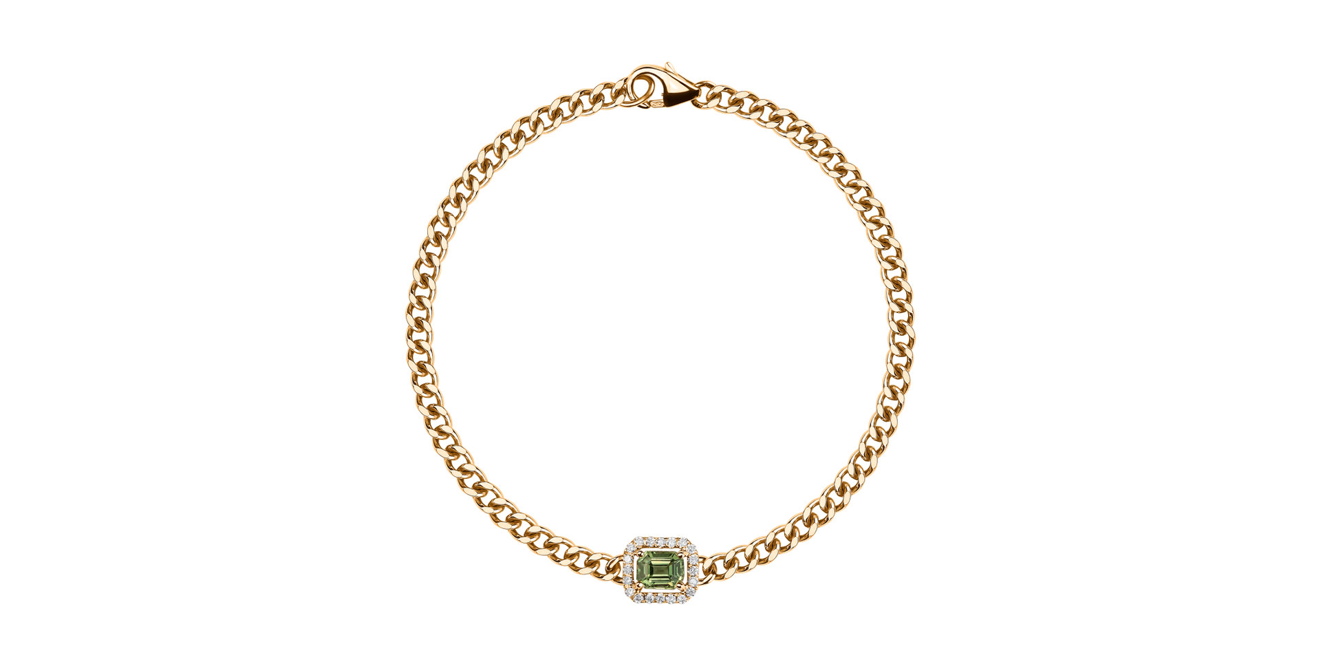 Náramek s diamanty a safírem Mysterious Spell