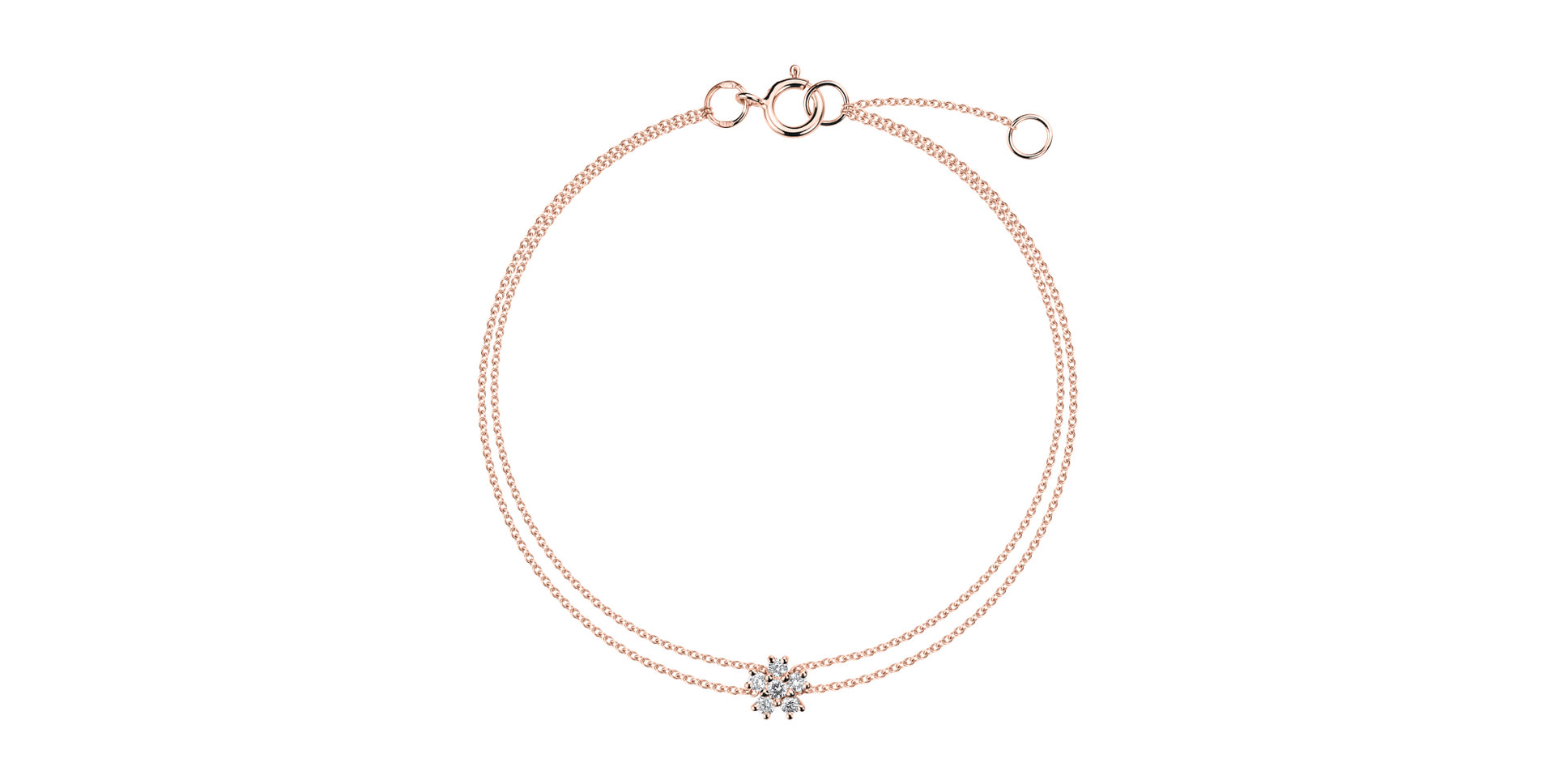 Náramek s diamanty Charming Allure