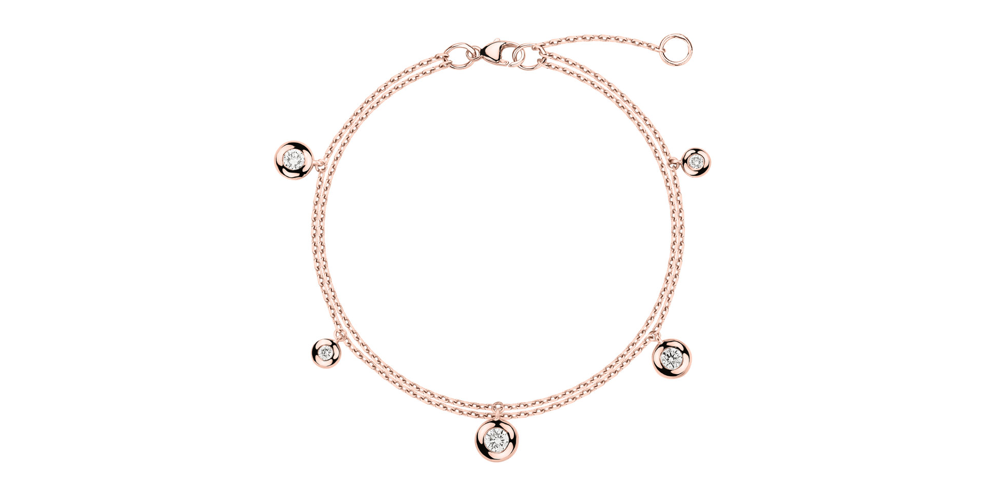 Náramek s diamanty Delouise