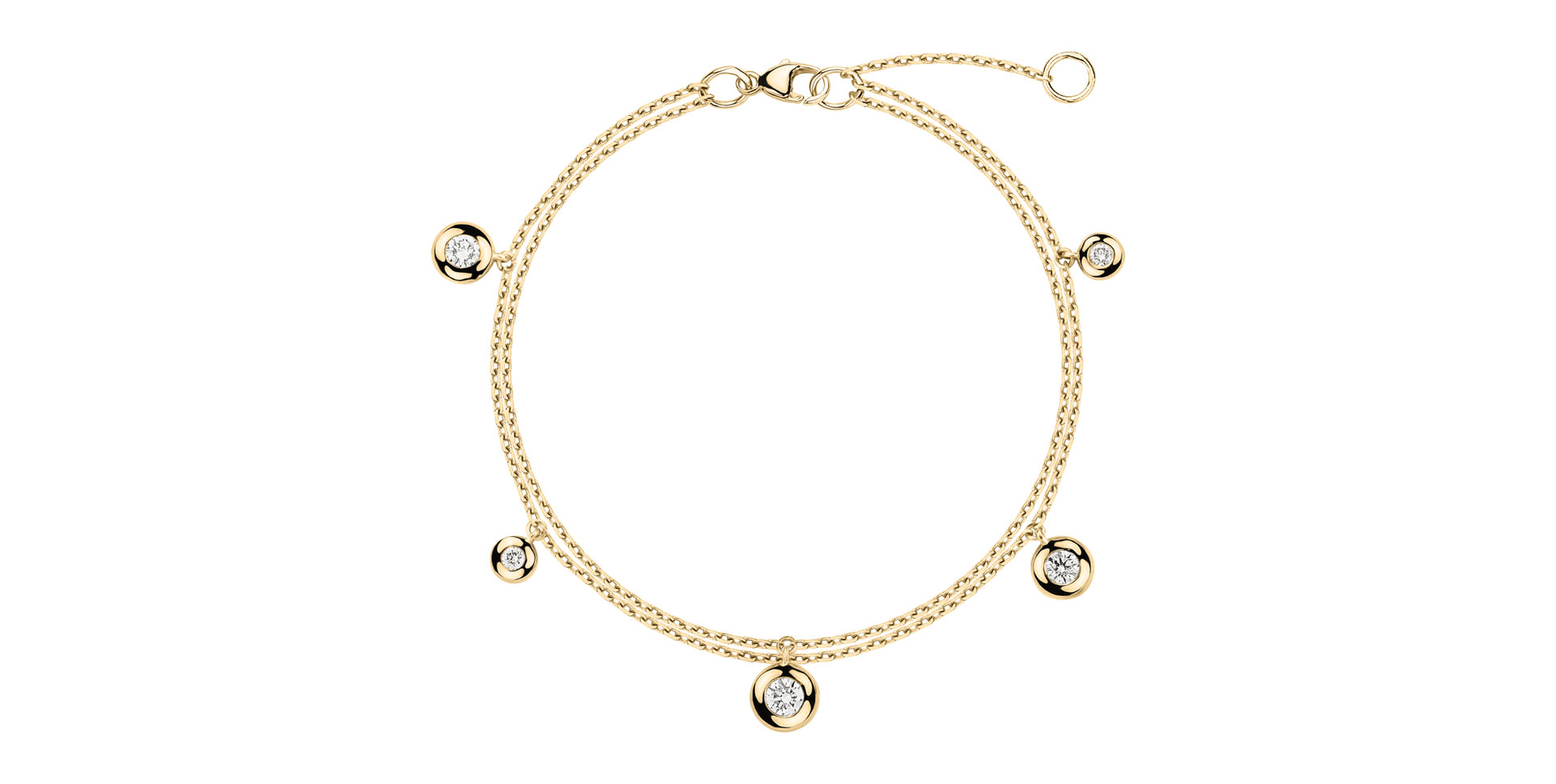 Náramek s diamanty Delouise