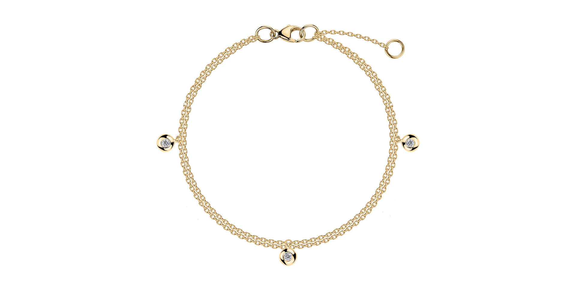 Náramek s diamanty Delouise