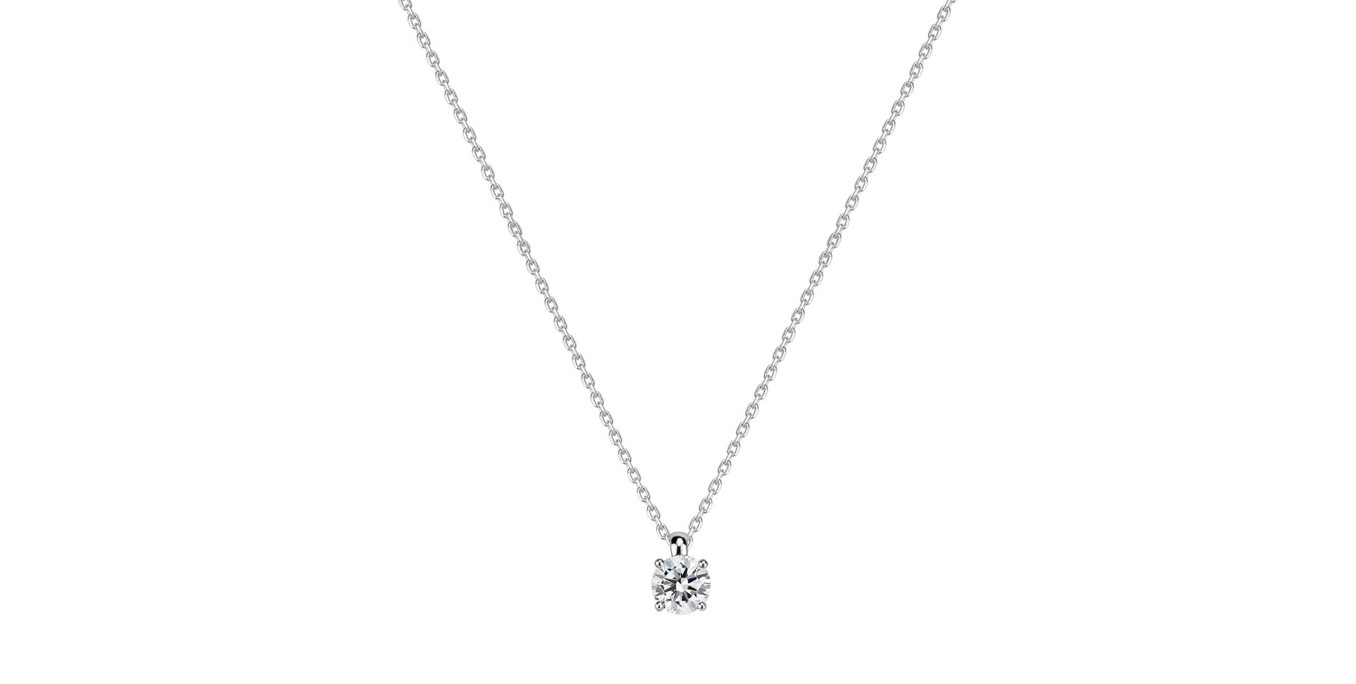 Náhrdelník s diamantem Soft Light