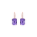 Náušnice s diamanty a ametystem Carlotta5