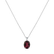 Náhrdelník s diamantem a rhodolitem Élise4