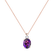 Náhrdelník s diamantem a ametystem Alexandria4