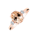 Prsten s diamanty a morganitem Clementine Haze4
