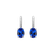 Náušnice s diamanty a tanzanitem Lucrezia5