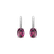 Náušnice s diamanty a rhodolitem Lucrezia5